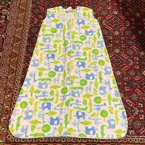 Large Fleece Halo Sleep Sack 12-18 months animals safari elephant giraffe